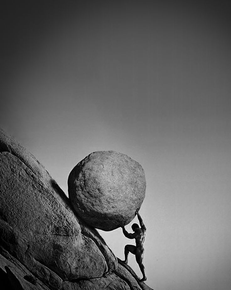 Empurrando a pedra